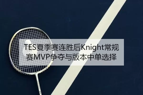 TES夏季赛连胜后Knight常规赛MVP争夺与版本中单选择